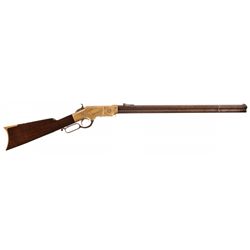 Rare Civil War Engraved and Documented U.S. Contract New Haven Arms Henry Lever-Action Rifle