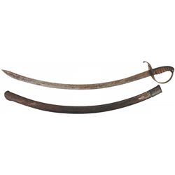 Rare Virginia Manufactory Pattern "Hessian" Confederate Cavalry Saber with Scabbard