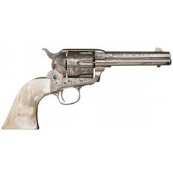 Documented Outstanding Hartley & Graham Engraved Colt Frontier Six-Shooter Single Action Revolver wi