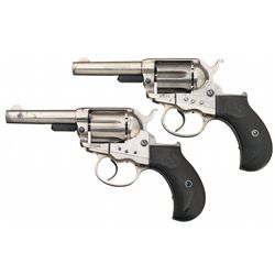 Collector's Lot of Two Colt Sheriffs Model 1877 Double Action Revolvers