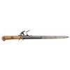 Image 1 : Unidentified Flintlock Knife Pistol with Bone Scales