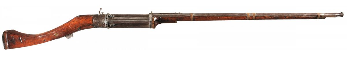 Intriguing 4-Shot Matchlock Revolving Musket