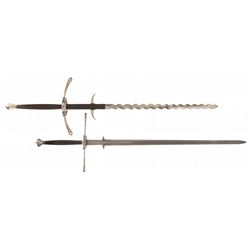 Two Zweihander Style Two-Handed Swords