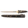 Image 1 : Museum Quality 16th Century Production Signed Tanto with Gold Accented Silver Mounts