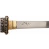 Image 8 : Museum Quality 16th Century Production Signed Tanto with Gold Accented Silver Mounts