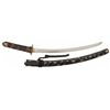 Image 1 : Interesting Sharply Curved Wakizashi with Turtle Shell Veneer Grip