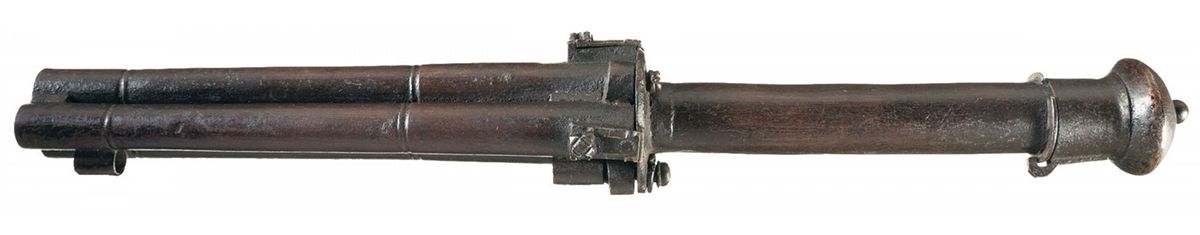 Unmarked Triple-Barrel Matchlock Hand Cannon