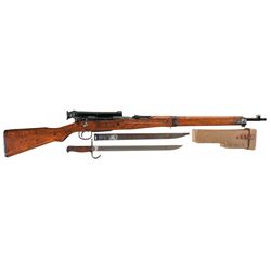 Scarce World War II Japanese Type 99 Sniper Rifle with 4X Sniper Scope, Scope Case and Bayonet