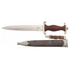 Image 2 : Unique Nazi Party SA Dagger with SS Blade and SA Hilt, Sheath and Hanger, as Seen in Daggers, Bayone