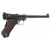 Image 2 : Exceptionally Rare Gold Inlaid Presentation DWM Model 1906 Commercial Navy Luger Pistol with Unique