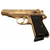 Image 1 : Engraved Gold Washed Walther PP Pistol Attributed to Hermann Goring