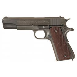 Excellent World War II U.S. Colt Model 1911A1 Semi-Automatic Pistol with Holster