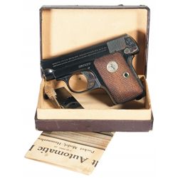 Exceptional Colt Model 1908 Hammerless .25 Pocket Pistol with Box