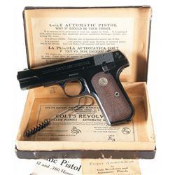 Excellent Pre-War Colt Model 1903 Pocket Hammerless Semi-Automatic Pistol with Original Box