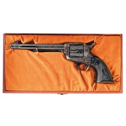 Factory Engraved Colt Custom Shop Third Generation Single Action Army Revolver with Case