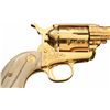 Image 4 : Factory Engraved Gold Plated Colt Second Generation Single Action Army Revolver with Bone Grips