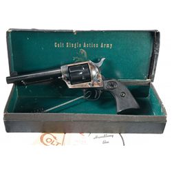 Second Generation Colt Single Action Army Revolver with Original Black Box