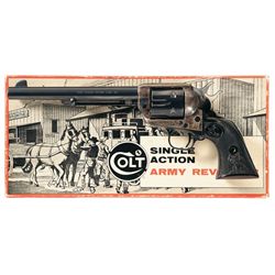 Second Generation Colt Single Action Army Revolver with Stagecoach Box