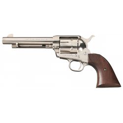 Nickel Plated Colt Second Generation Single Action Army Revolver