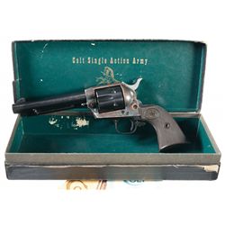 Early Second Generation Colt Single Action Army Revolver with Original Black Box