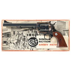 Colt Second Generation New Frontier Single Action Army Revolver with Stagecoach Box and Factory Lett