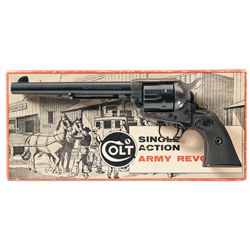 Excellent Second Generation Colt Single Action Army Revolver with Stagecoach Box