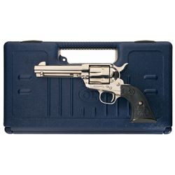 Nickel Plated Colt Single Action Army Revolver with Factory Hardcase