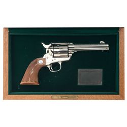Cased Nickel Plated Colt Collectors Special Edition New Frontier Six Shooter Single Action Army Revo