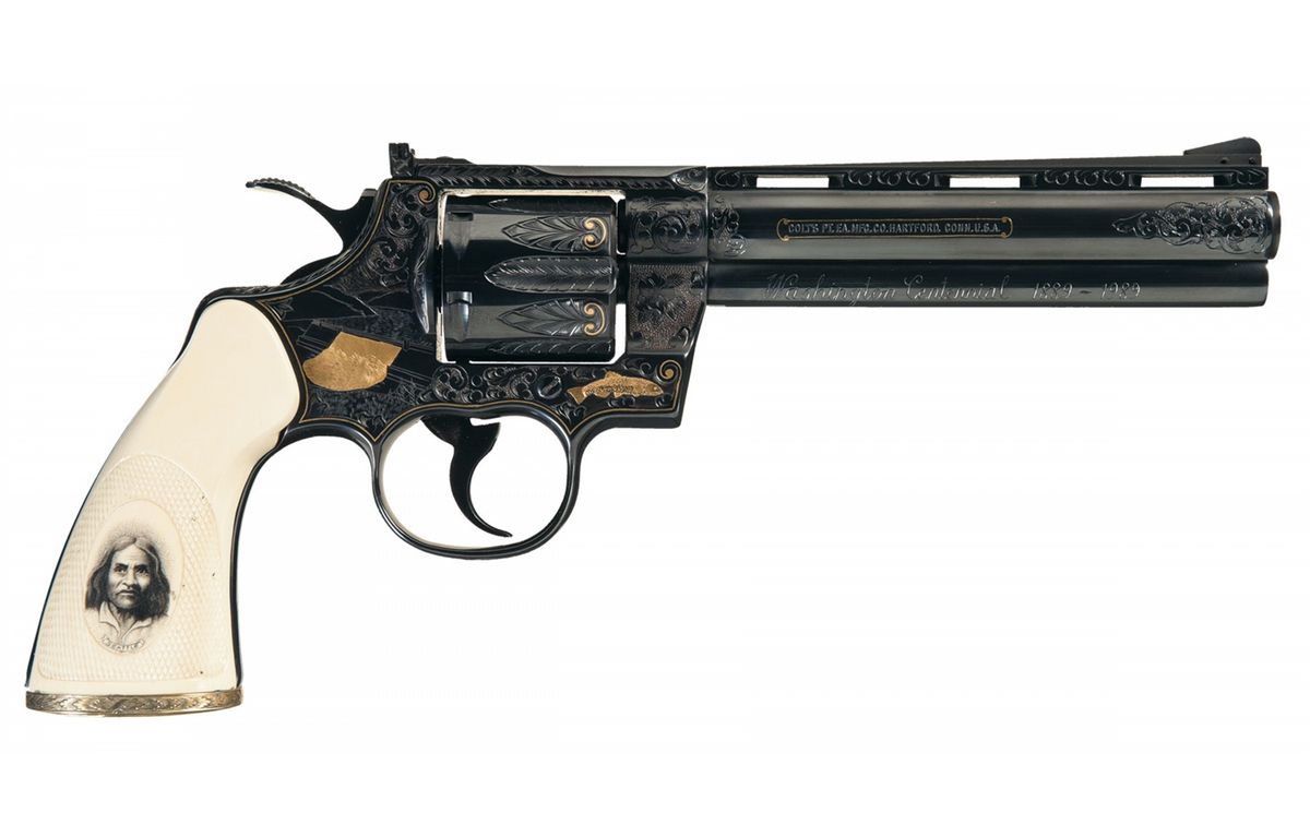 Magnificent Cased Pair of Consecutively Serial Numbered Engraved Gold ...