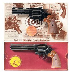 Two Boxed Colt Double Action Revolvers