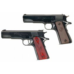 Two Colt Semi-Automatic Pistols
