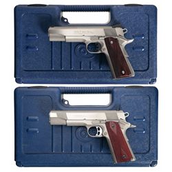 Collector's Lot of Two Cased Colt Semi-Automatic Pistols with Cases