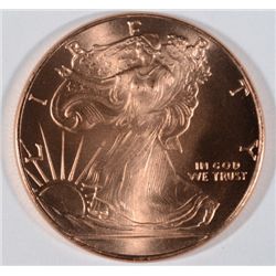 ONE ROLL ( 20 ) ONE OUNCE PIECES OF PURE COPPER