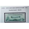 Image 2 : A 2 PIECErogress Graf Zeppelin 50 cent stamp  C18