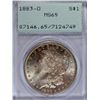 Image 1 : 1883 O MORGAN DOLLAR PCGS MS 65 GEM "RATTLER"