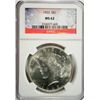 Image 1 : 1923 PEACE SILVER DOLLAR NGC MS-62
