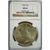 Image 1 : 1924 PEACE SILVER DOLLAR, NGC MS-63