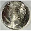 Image 1 : 1925 PEACE SILVER DOLLAR, GEM BU MINT ERROR ( OBVERSE LAMINATION )