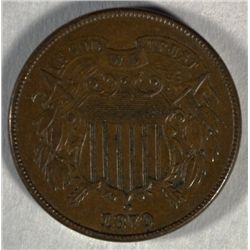 1870 U.S. TWO CENT, XF