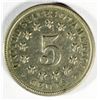 Image 2 : 1873 SHIELD NICKEL, XF