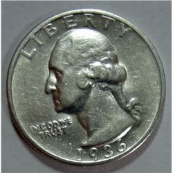 1936-D WASHINGTON QUARTER, AU