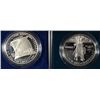 Image 1 : ( 2 ) PROOF U.S. COMMEMORATIVE SILVER DOLLARS IN ORIGINAL FELT BOXES,