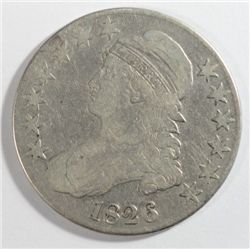 1826  Bust half $  fine est $65-$70