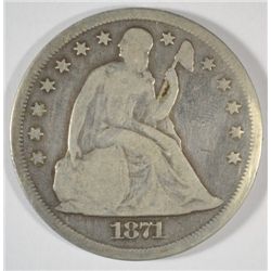 1871  Seated Liberty $