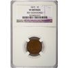 Image 1 : 1872 INDIAN CENT NGC VF VERY, VERY MINOR MARK ON REVERSE. MARK HARDLY SEE