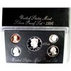 Image 2 : 1996 UNITED STATES SILVER PROOF SET IN NICE ORIGINAL PACKAGING