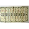 Image 1 : ( 10 ) U.S. $5.00 RED SEAL NOTES ALL VG/FINE