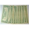 Image 2 : ( 10 ) U.S. $5.00 RED SEAL NOTES ALL VG/FINE