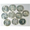 Image 2 : ( 10 ) CANADIAN SILVER DOLLARS