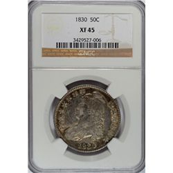 1830 BUST HALF DOLLAR NGC XF- AU 45 NICE